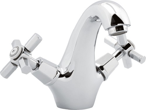 Larger image of Deva Artesian Mono Basin Mixer Tap With Pop Up Waste (Chrome).