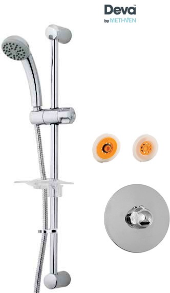 Larger image of Deva Azure Concealed Thermostatic Shower Valve, Single Mode Kit & Regulator.