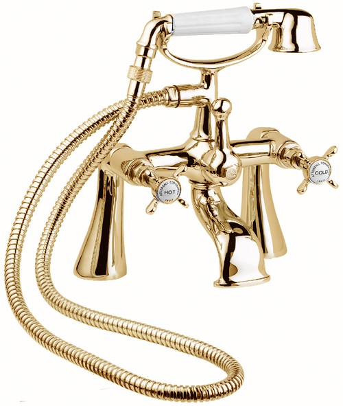 Example image of Deva Coronation Bath Tap Pack 2 (Gold).