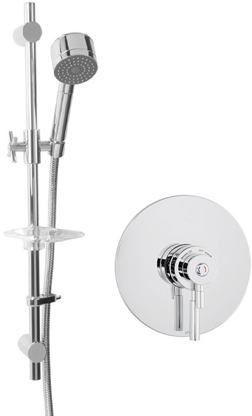 Larger image of Deva Vision TMV2 Thermostatic Concealed Shower Valve Kit (Chrome).