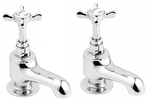 Deva Gold Coronation Bath Taps (Pair, Chrome).