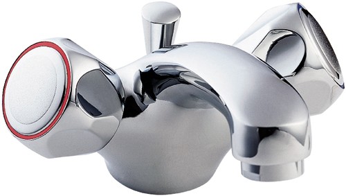 Deva Gold Profile Mono Basin Mixer Tap With Pop Up Waste (Chrome).