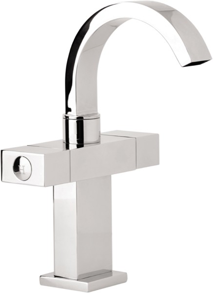 Larger image of Deva Edge Mono Basin Mixer Tap With Swivel Spout.