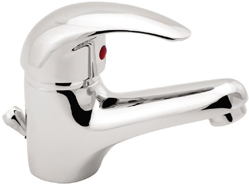 Larger image of Deva Eider Mono Basin Mixer Tap With Pop Up Waste (Chrome).