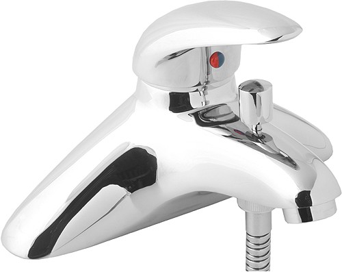 Larger image of Deva Elan Single Lever Bath Shower Mixer Tap With Shower Kit.