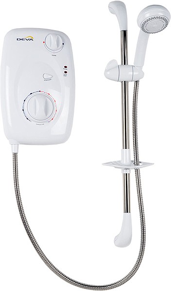 Larger image of Deva Electric Showers Revive 9.5kW In White And Chrome.