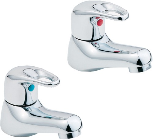 Larger image of Deva Excel Bath Taps (Pair, Chrome).