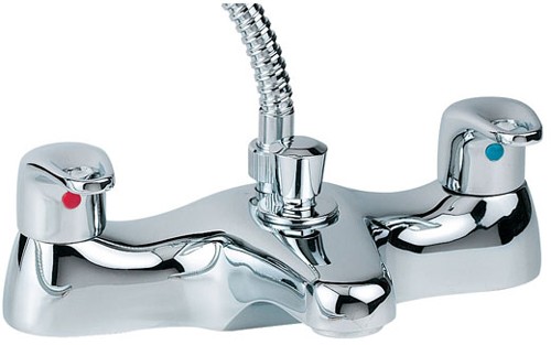 Larger image of Deva Excel Bath Shower Mixer Tap With Shower Kit (Chrome).