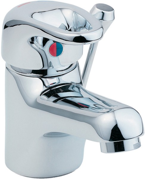 Larger image of Deva Excel Mono Basin Mixer Tap With Side Pop Up Waste (Chrome).