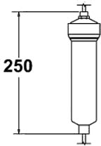 Technical image of Deva Essentials Deva Carbon Filter For Use With WFT001 And STR3AM Taps.