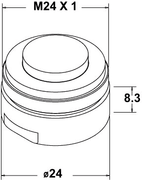 Technical image of Deva Flow Regulators Flow Restrictor For Mono Basin Mixer Tap. 5L/Min.