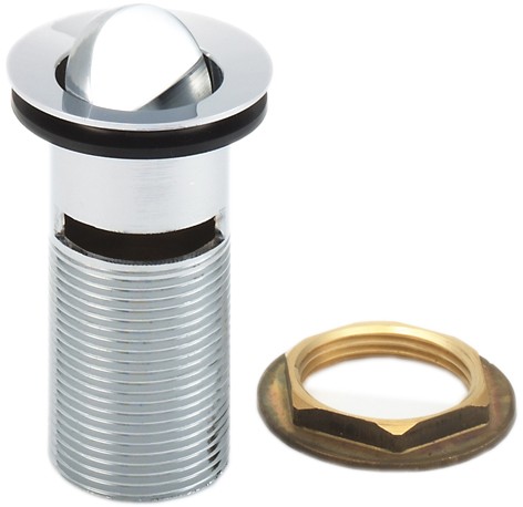 Larger image of Deva Wastes 1 1/4" Flip Basin Waste With Brass Back Nut (Slotted, Chrome).