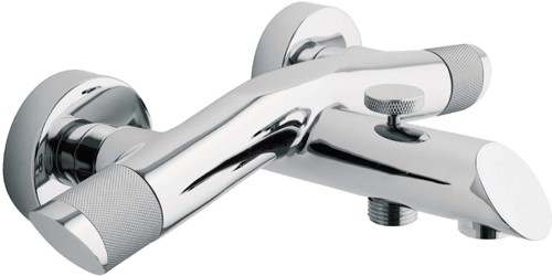 Larger image of Deva Hybrid Wall Mounted Bath Shower Mixer Tap With Shower Kit.