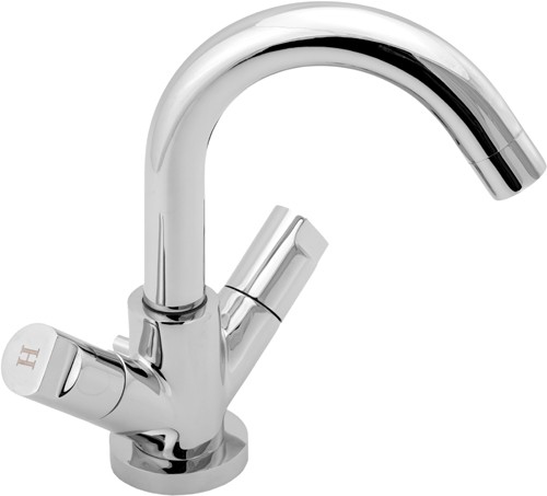 Larger image of Deva Ikon Mono Basin Mixer Tap With Swivel Spout And Pop Up Waste.
