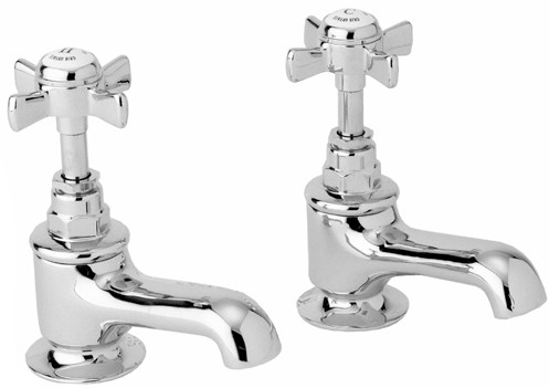 Larger image of Deva Imperial Basin Taps (Pair, Chrome).