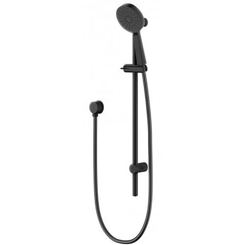 Deva Black Methven Airstream Krome Slide Rail Shower Kit (Matt ).