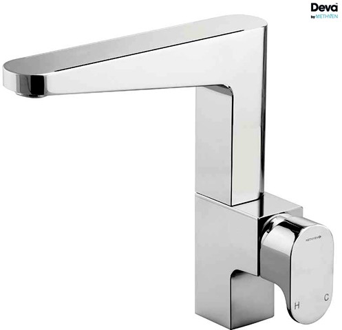 Larger image of Deva Lush Kitchen Tap With Swivel Spout (Chrome).