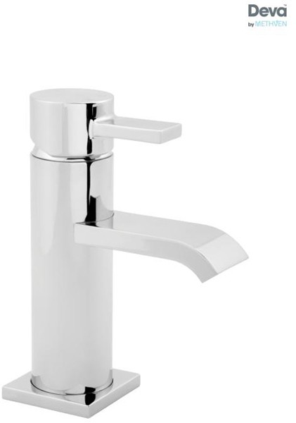 Larger image of Deva Lush Mono Basin Mixer Tap With Press Top Waste (Chrome).