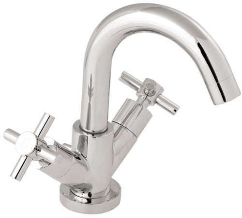 Deva Gold Motif Mono Basin Mixer Tap With Swivel Spout And Pop Up Waste.