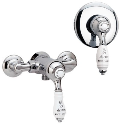 Larger image of Deva Georgian Montrose Manual Shower Valve (Chrome).