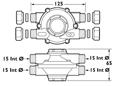 Technical image of Deva Commercial Pressure Equalising Valve.