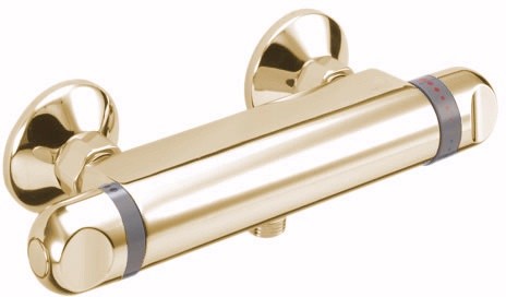 Larger image of Deva Shower Response thermostatic low pressure shower valve (gold)