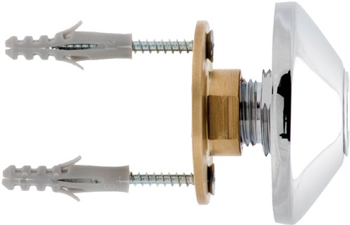 Larger image of Deva Accessories 1/2" Shower Front Wall Connectors (Pair, Chrome).