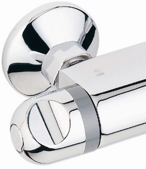 Example image of Deva Accessories 1/2" Shower Front Wall Connectors (Pair, Chrome).