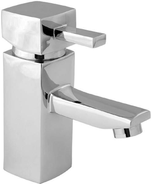 Larger image of Deva Rubic Mono Basin Mixer Tap With Pop Up Waste (Chrome).