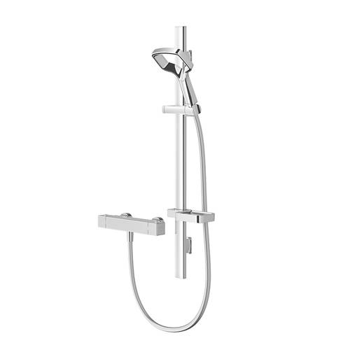 Larger image of Methven Aurajet Rua Cool to Touch Bar Mixer Shower Kit (Chrome).