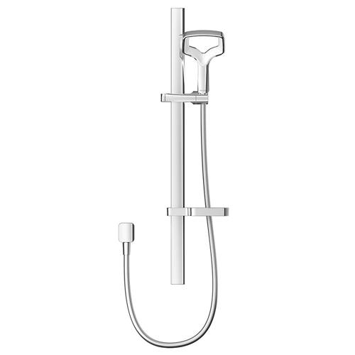 Larger image of Methven Aurajet Rua Rail Shower Kit (Chrome & White).