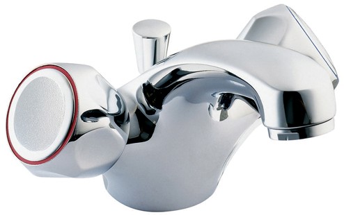 Larger image of Deva Commercial Water Saving Monoblock Basin Mixer Tap + Pop-up Waste.