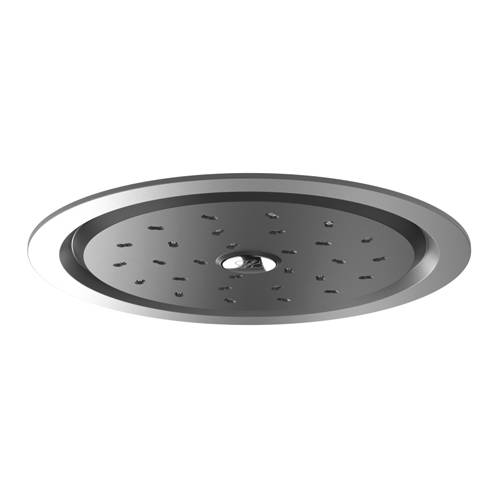 Larger image of Methven Kiri Satinjet Flush Mounted Shower Head (Chrome & Graphite).