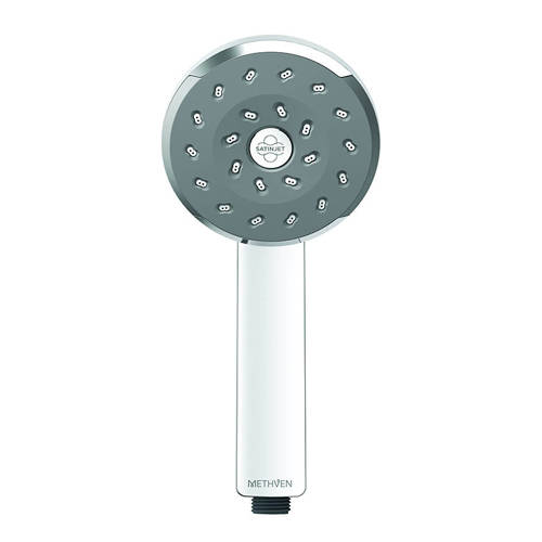 Larger image of Methven Kiri Satinjet Shower Handset  (Chrome & Graphite).