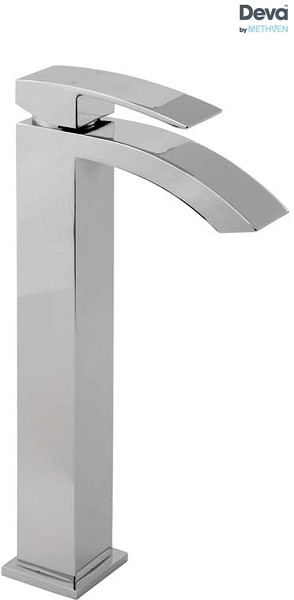 Larger image of Deva Swoop Tall Mono Basin Mixer Tap (Chrome).