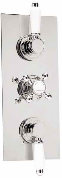 Larger image of Deva TMV2 1/2" Triple Concealed Thermostatic Shower Valve (Chrome).