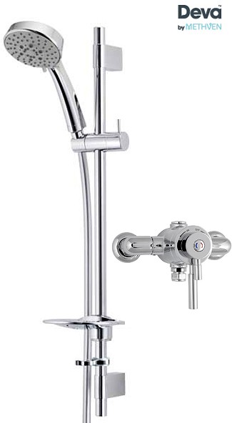 Larger image of Deva Vision Exposed Thermostatic Shower Valve With Multi Mode Kit.