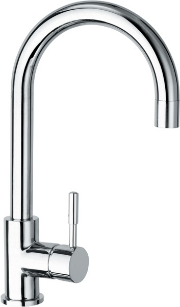 Deva Gold Vision Vision Monoblock Kitchen Sink Mixer With Arched Spout.