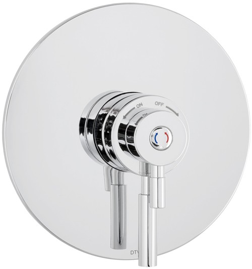 Larger image of Deva Vision TMV2 Thermostatic Concealed Shower Valve (Chrome).