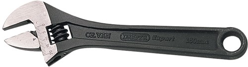 Larger image of Draper Tools Black adjustable wrench 150mm. 24mm Capacity.
