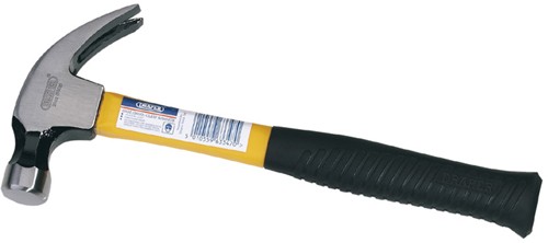 Larger image of Draper Tools Fibre Glass Shaft Claw Hammer. 450g (16oz)