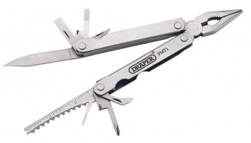 Larger image of Draper Tools 12 Function 8 blade multi tool.