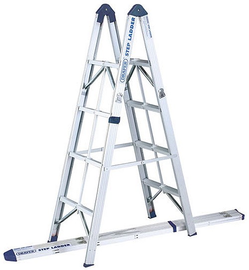 Larger image of Draper Tools 4 Rung Folding Step Ladder. 1170mm High.