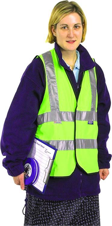 Larger image of Draper Workwear Expert quality high visibility Waistcoat XL.