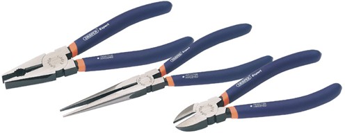 Larger image of Draper Tools 3 Piece expert double dipped pliers set.