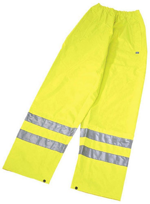 Example image of Draper Workwear Expert quality high visibility Over Trousers Size M.
