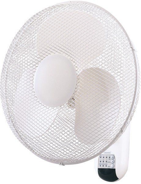 Larger image of Draper Wall Mounted Fan With Remote Control 16" (230V).