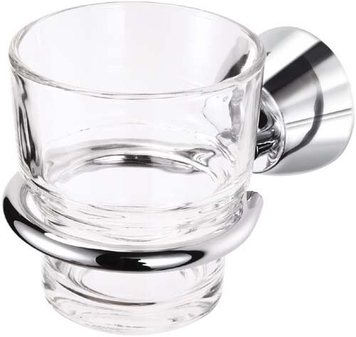 Larger image of Geesa Cono Glass Tumbler and Holder