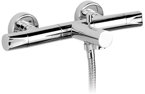 Larger image of Vado Ixus Wall Mounted Exposed Bath Shower Mixer, No Kit.