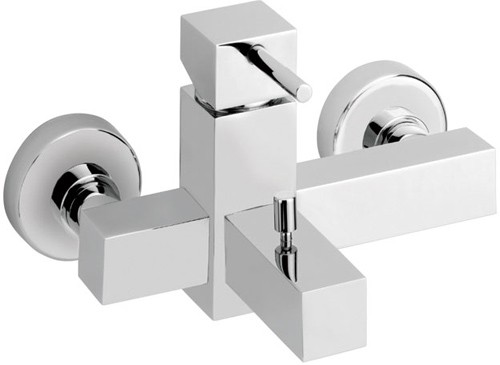 Larger image of Vado Mix2 Wall Mounted Exposed Bath Shower Mixer, No Kit.